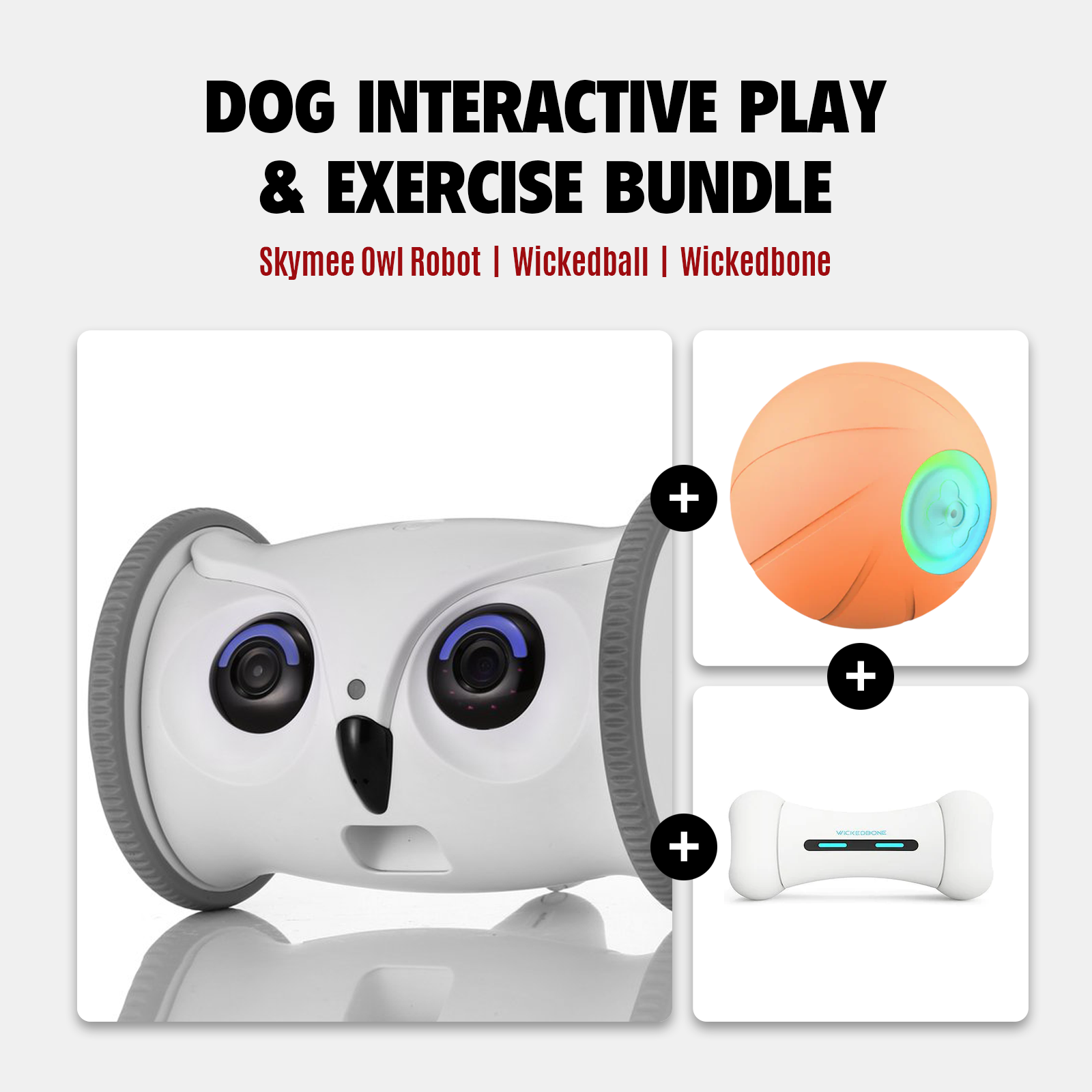 Dog Interactive Play Exercise Bundle – Smart Toys for Dogs