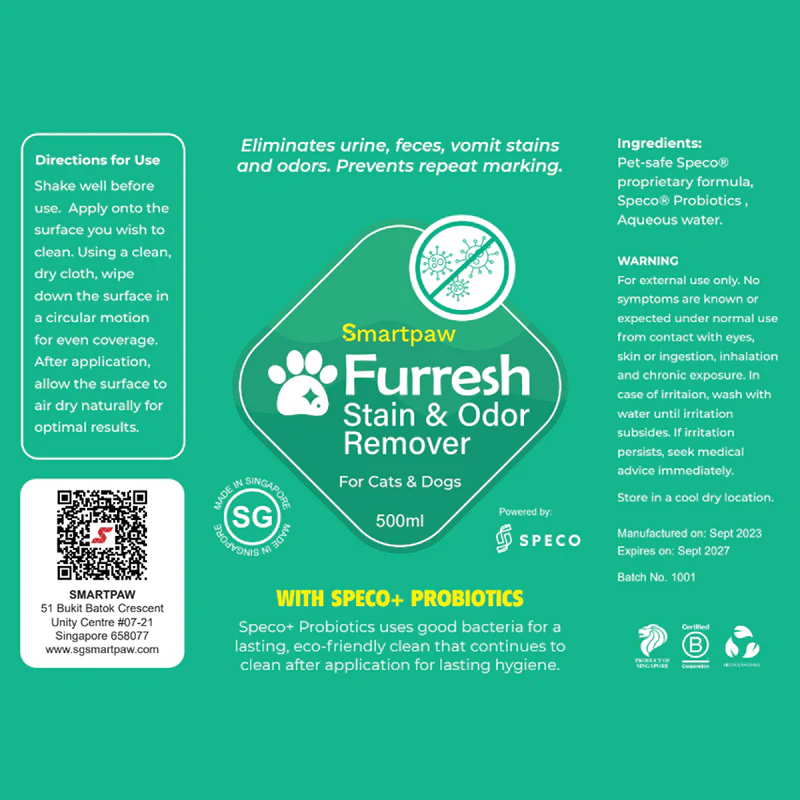 FURRESH Stain & Odor Remover (500ml)