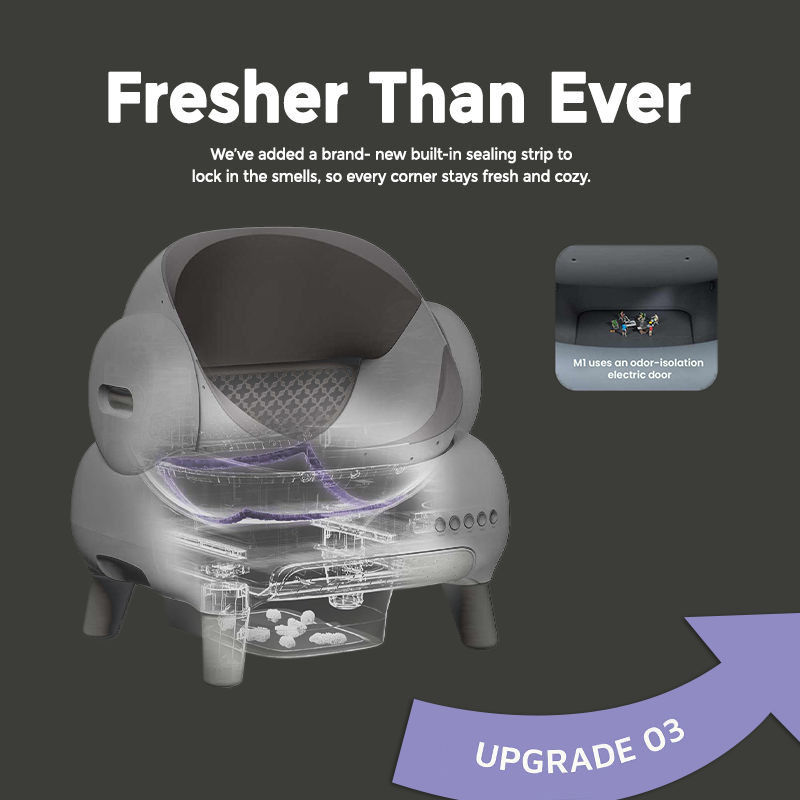 Neakasa M1 Plus (Upgraded) Open-Top Self-Cleaning Automatic Cat Litter Box