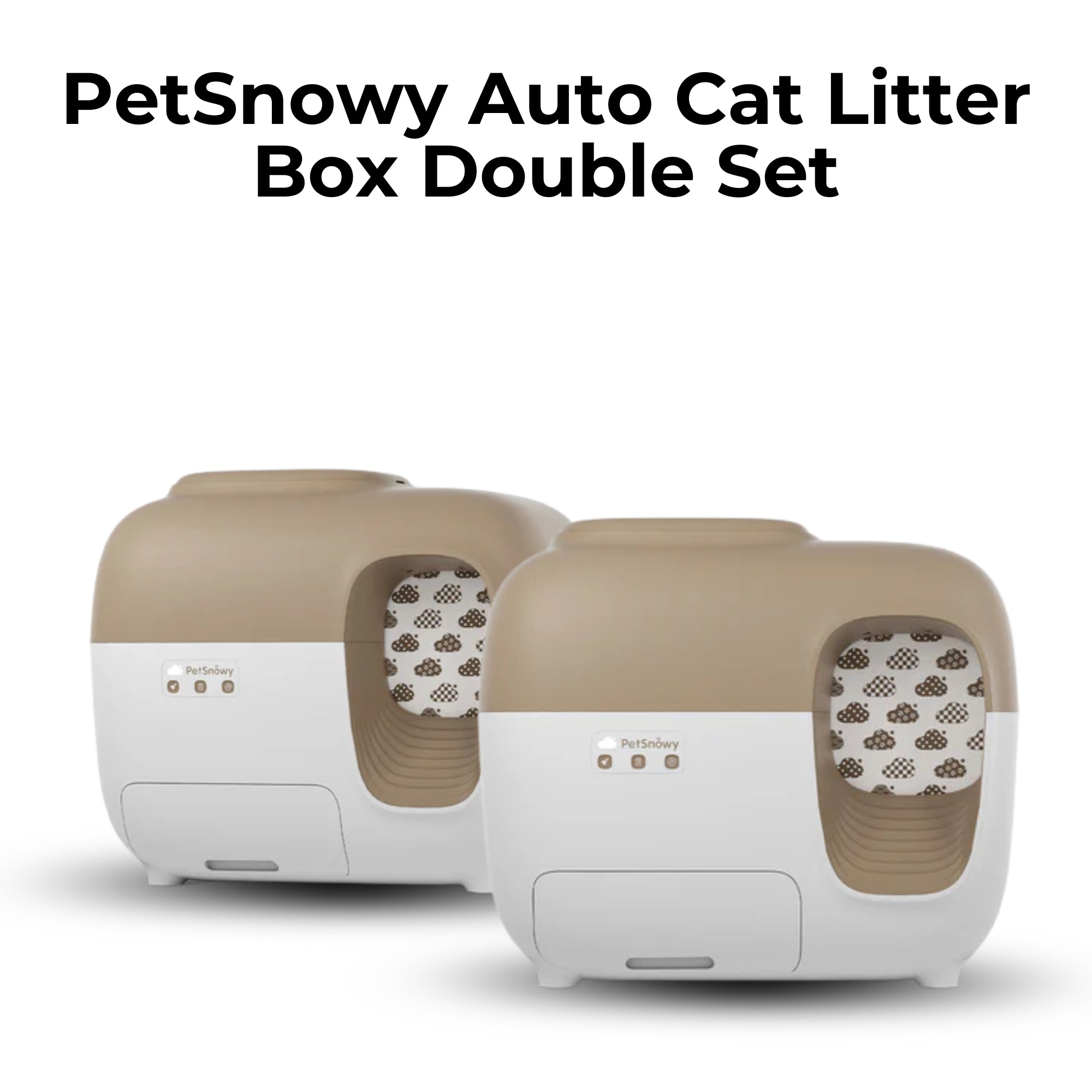 PetSnowy SNOW+ Self-Cleaning Cat Litter Box – Best Odor Control with Hands-Free Cleaning