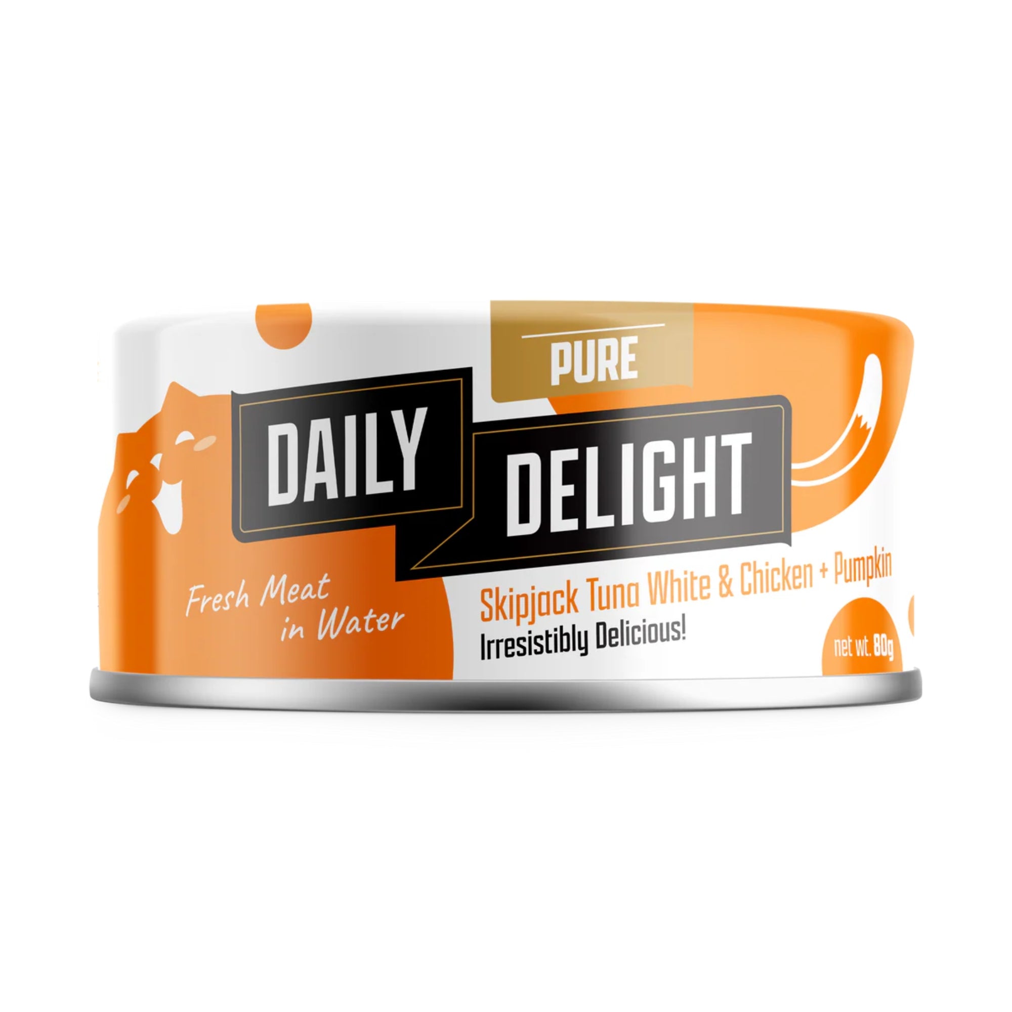 Daily Delight Canned Wet Food For Cats 80g (Pure Range) 24-Pack Cans