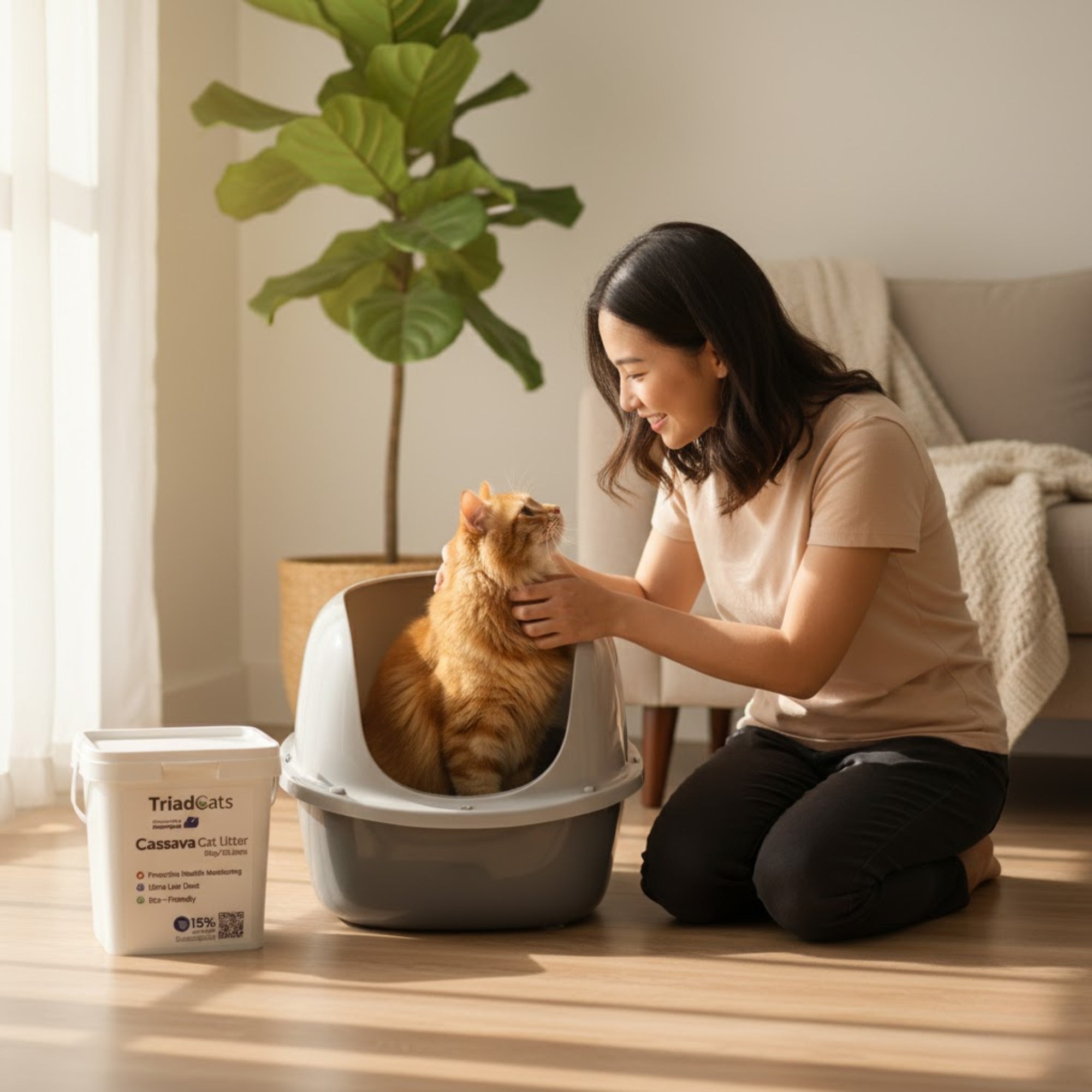 TriadCats Cassava Cat Litter 6kg/10L