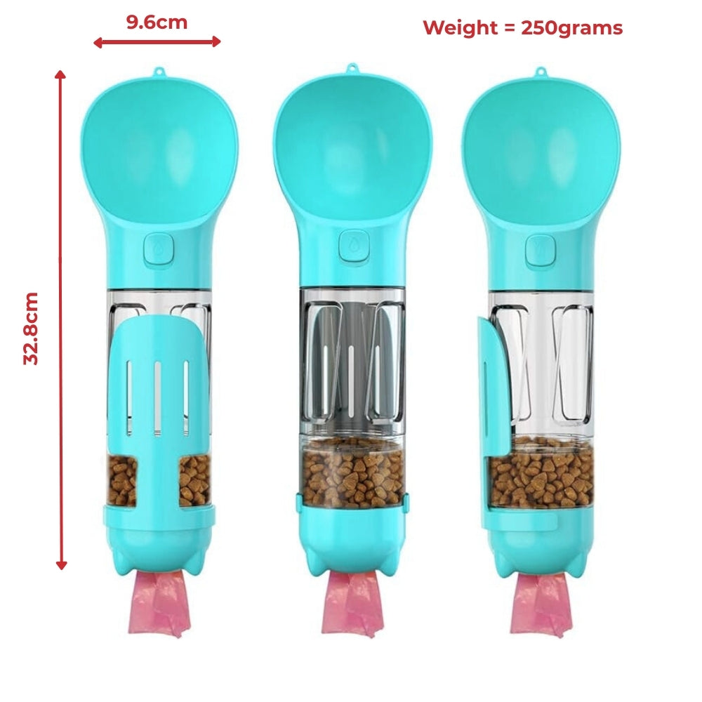 Smartpaw Portable Dog Water Bottle 5-in-1 (300ml)