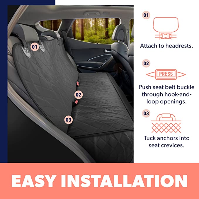 SMARTPAWLite - Dog Car Seat Cover Protector - Easy to Install