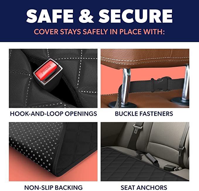 SMARTPAWLite - Dog Car Seat Cover Protector - Safe and Secure