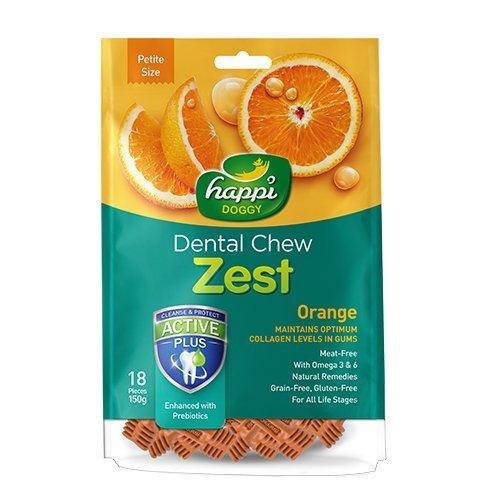 Happi Doggy Dog Dental Chew Zest Orange
