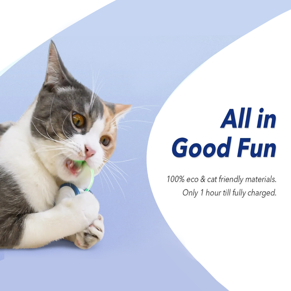 Cheerble Wicked Mouse Interactive Cat Toy - Cat friendly material and fast charging of 1 hour