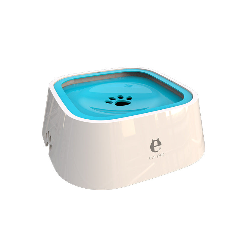 ELSPET No Splash Pet Water Pet Bowl - Blue