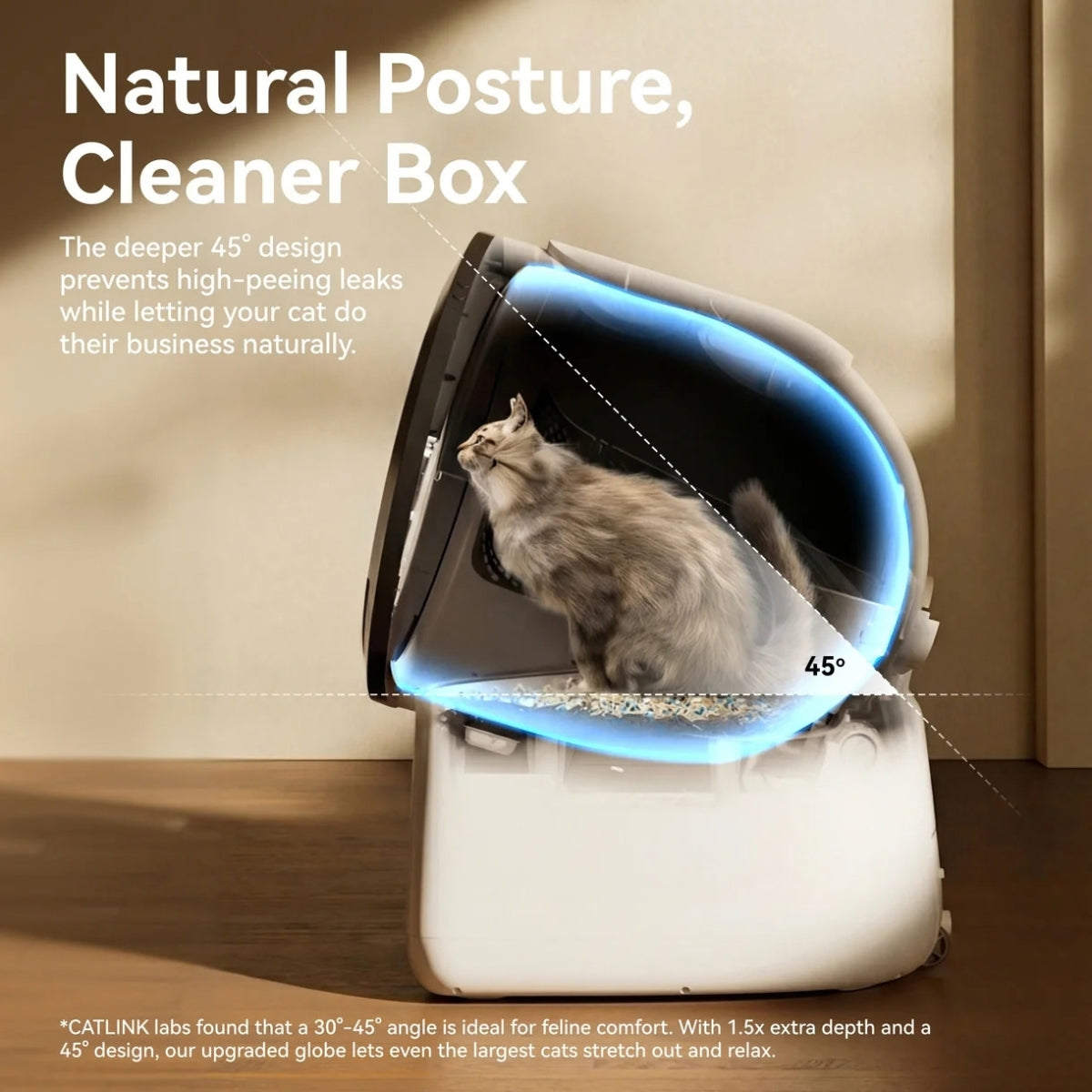CATLINK Scoop Robot Pro AI Dual-Camera Automatic Cat Litter Box | 5-Year Local Warranty | Smartpaw Official Singapore - View 3