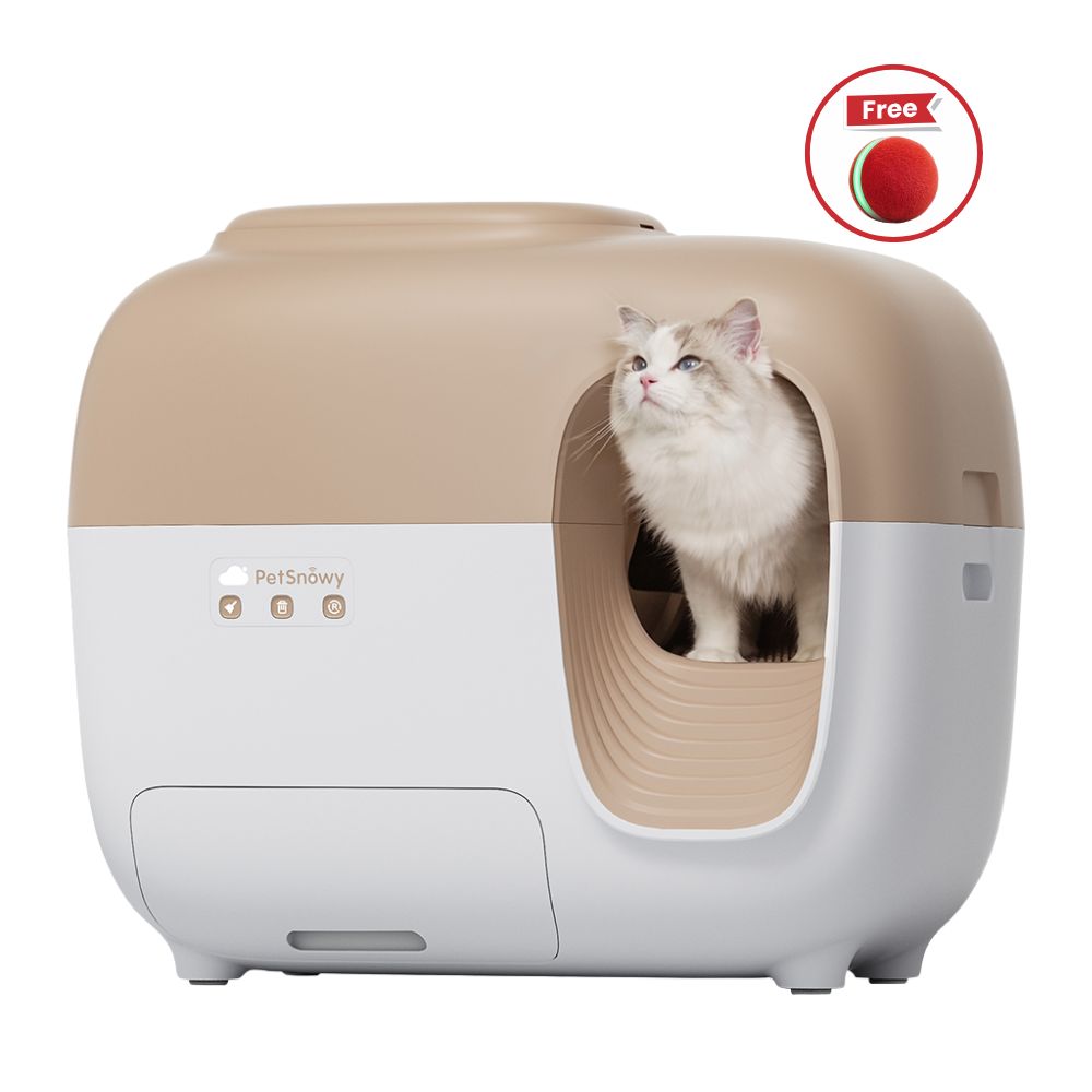 PetSnowy SNOW+ Self-Cleaning Cat Litter Box – Best Odor Control with Hands-Free Cleaning