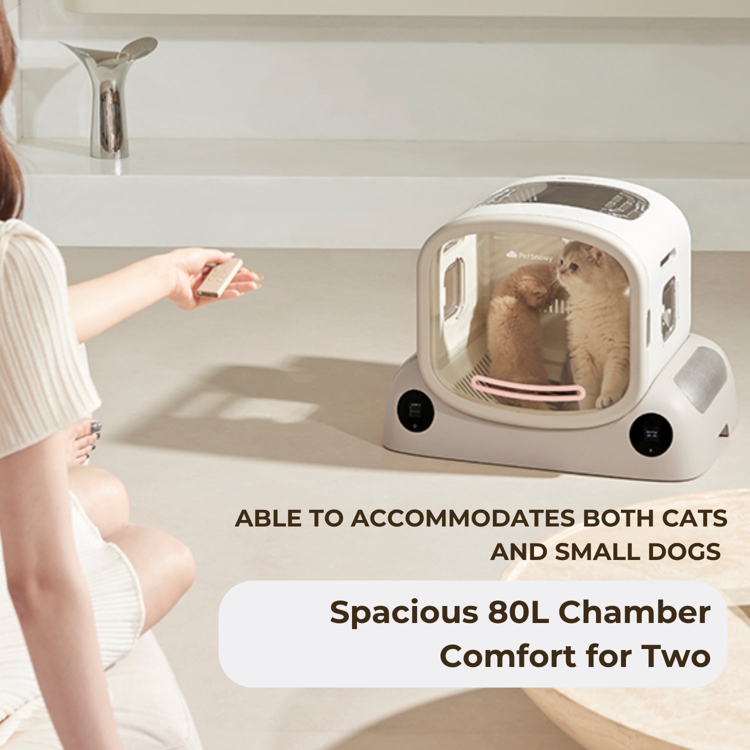 PetSnowy SMILE Ultra-Quiet Dog & Cat Dryer Box