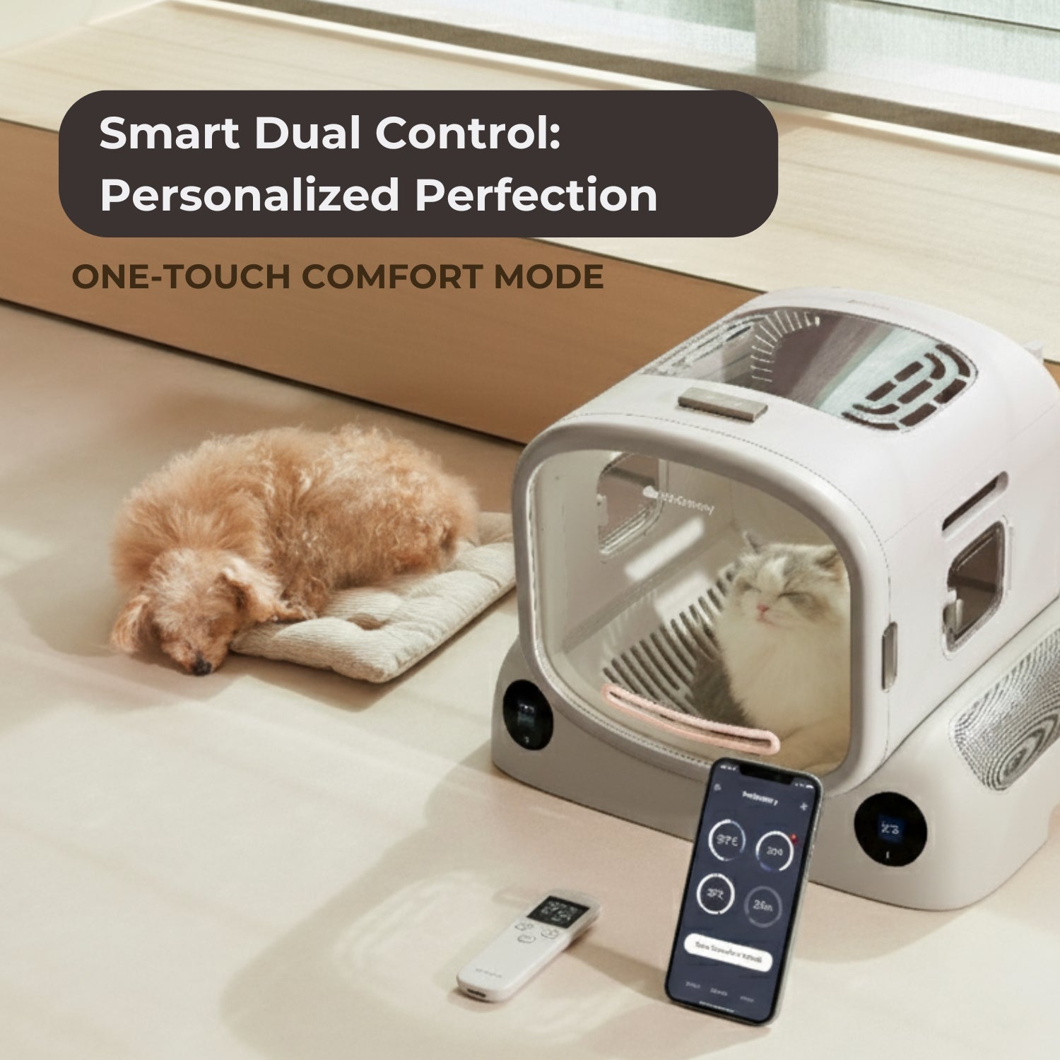 PetSnowy SMILE Ultra-Quiet Dog & Cat Dryer Box