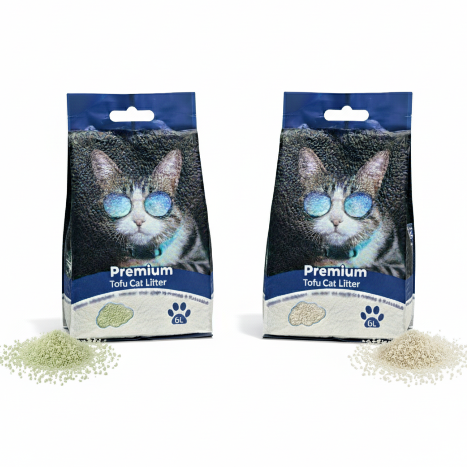TriadCats Crushed Tofu Cat Litter with Advanced Blood Detector