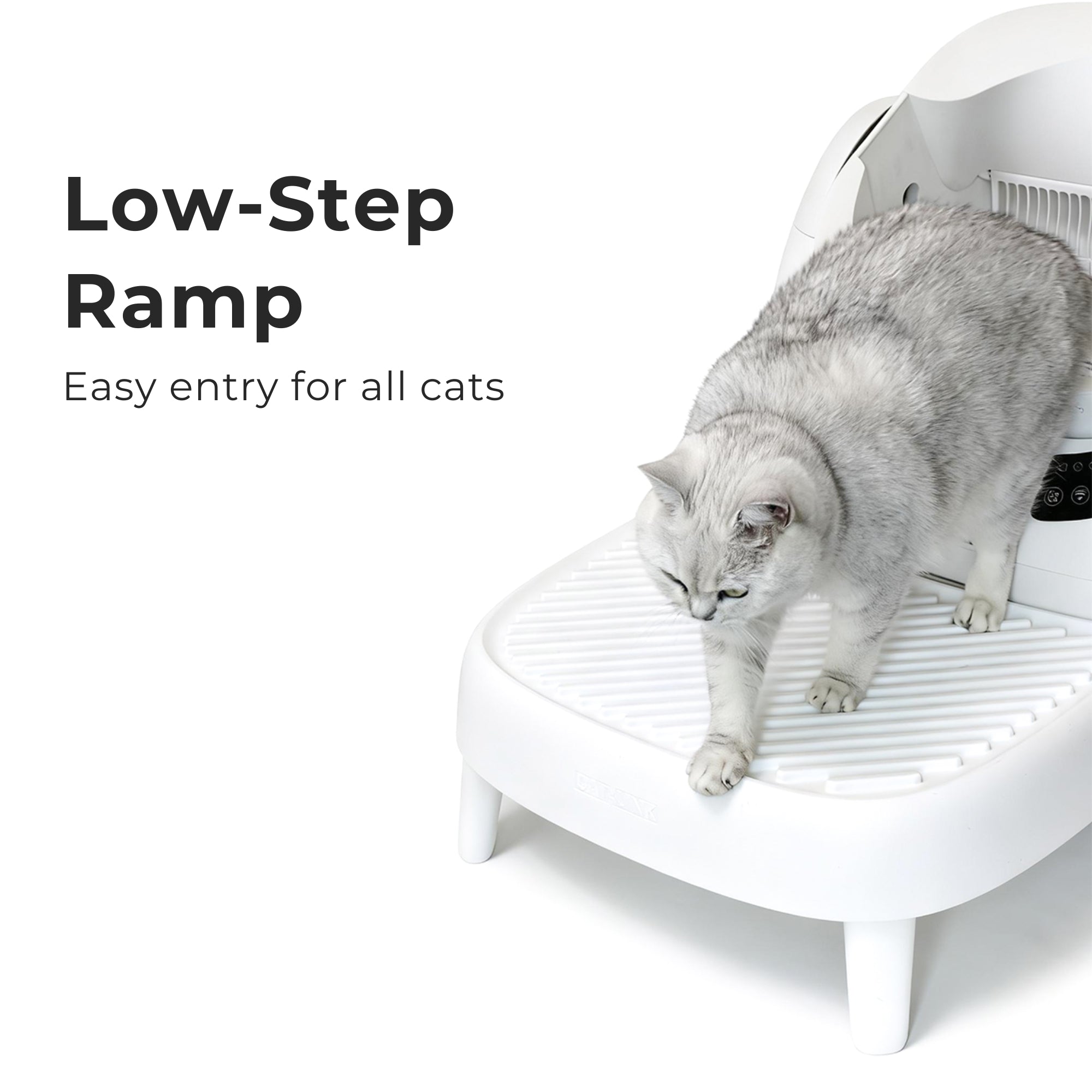 Catlink Scooper Open-X Ramp | Anti-Tracking Litter Box Step