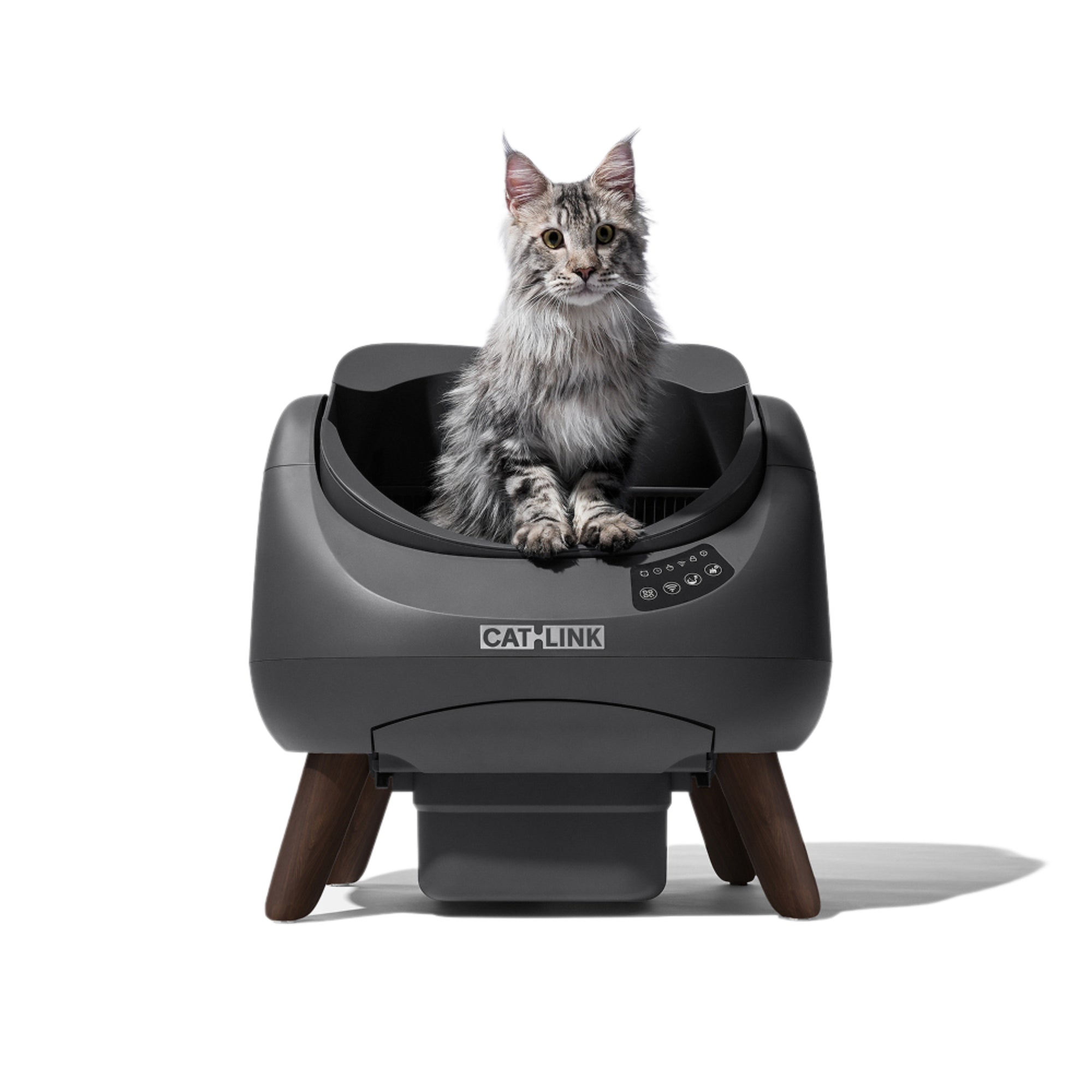 CATLINK Open-X Cat Litter Box – Open-Top, Spacious & Self-Cleaning