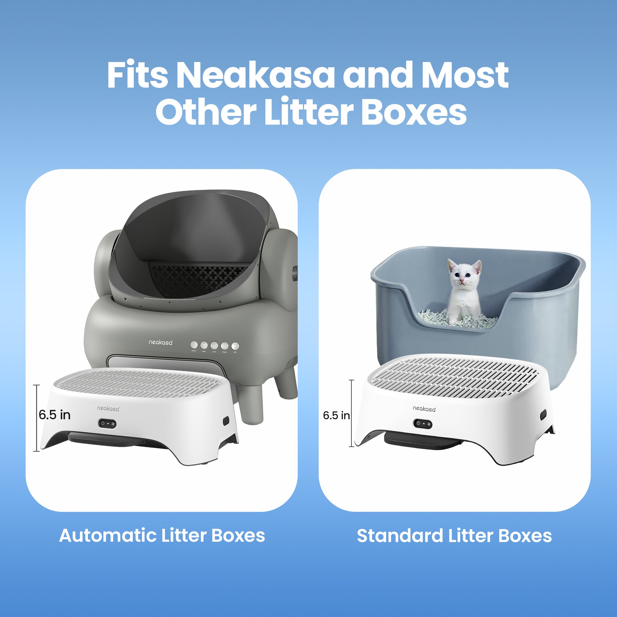 Neakasa AirStep Cat Litter Step | Carbon Filter & Odor Control