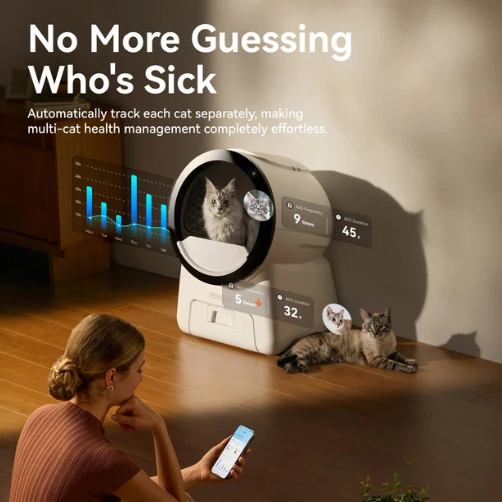 CATLINK Scoop Robot Pro AI Dual-Camera Self-Cleaning Cat Litter Box