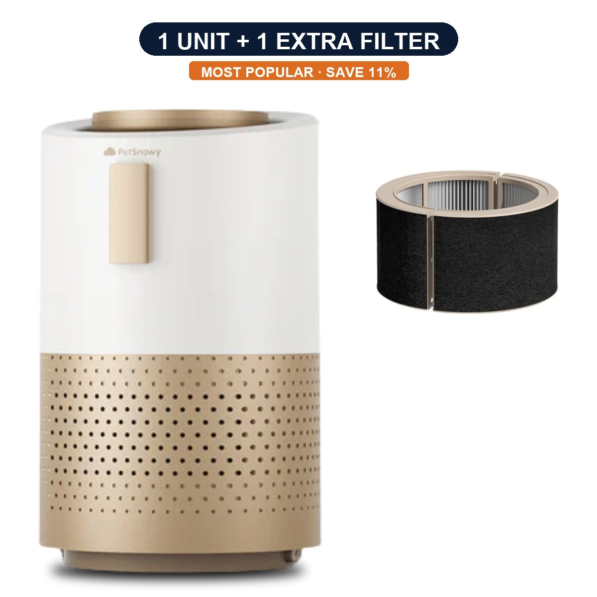 PetSnowy Smart Pet Air Purifier [PRE-ORDER] Dispatches 2-3 November (Includes FREE Genuine H13 Filter worth S$65.90)