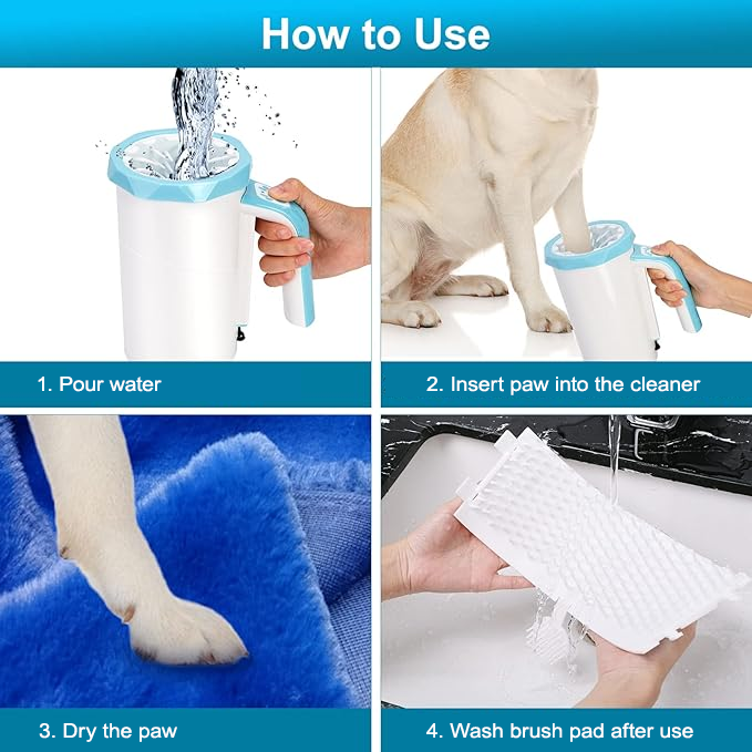 SMARTPAWLite Automatic Dog Paw Cleaner Gen 3 Blue