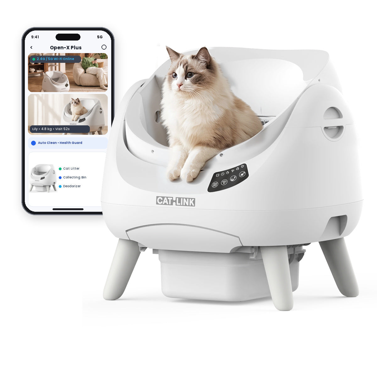 CATLINK Scooper Open-X Plus Automatic Cat Litter Box - Cover Hero
