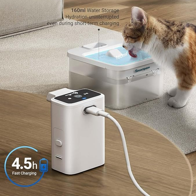 thumbnail image 2 of Cat Water Fountain, 108oz/3.2L Pet Water Fountain Stainless Steel, Dog Water Dispenser... 2 of 13