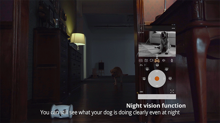 Skymee Owl Robot Pet Camera & Pet Treats Dispenser - NIght Vision