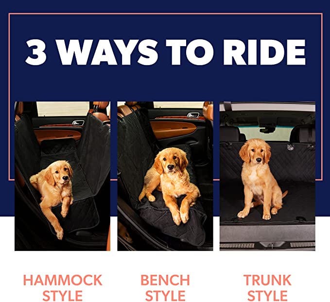 SMARTPAWLite - Dog Car Seat Cover Protector -  3 different ways to ride