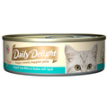 Daily Delight Canned Wet Food For Cats 80g (Pure Range) - Skipjack Tuna White and Chicken with Squid