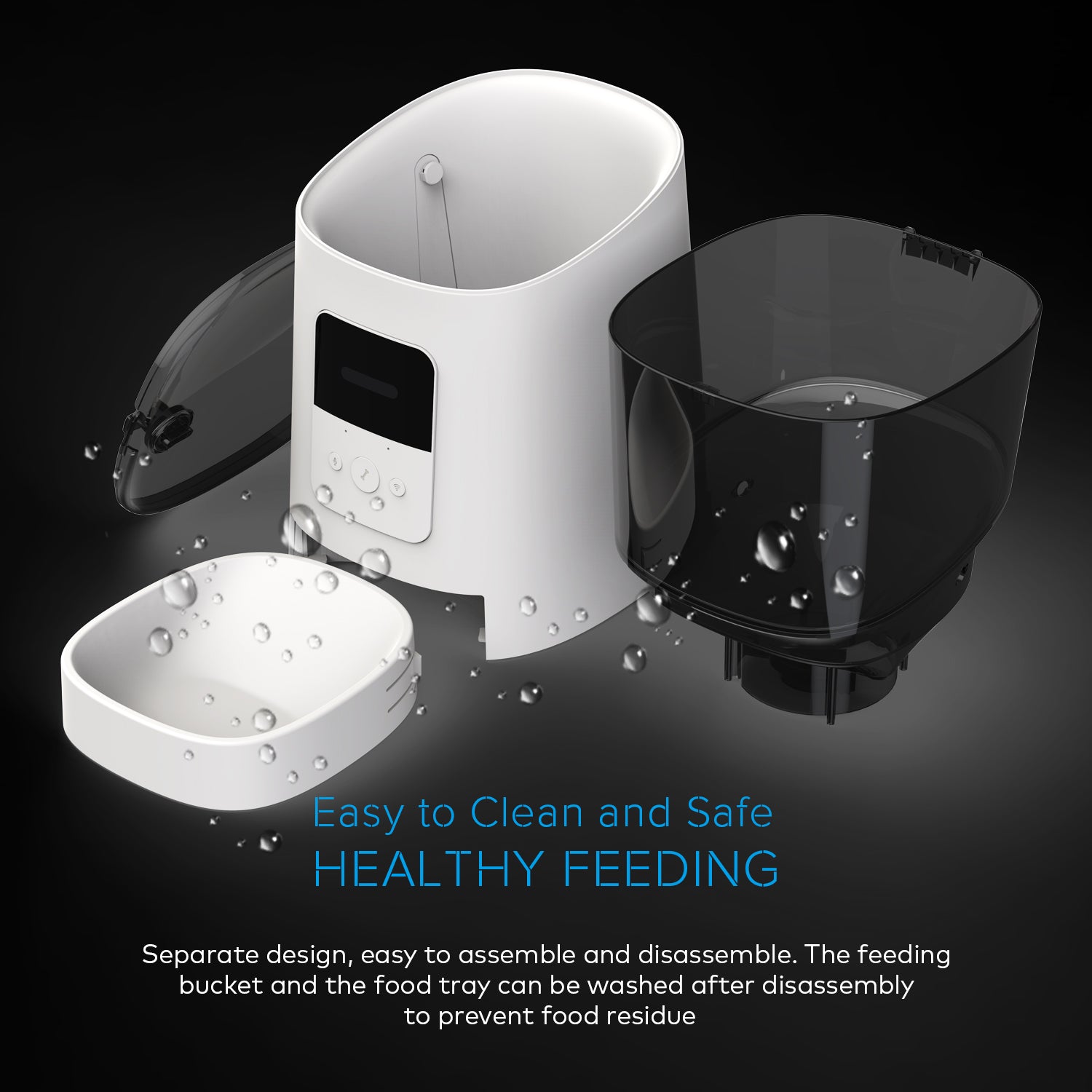 SMARTPAWBurpurr Premium Pet Feeder (Wifi Version) - Easy to Clean and Safe Healthy Feeding