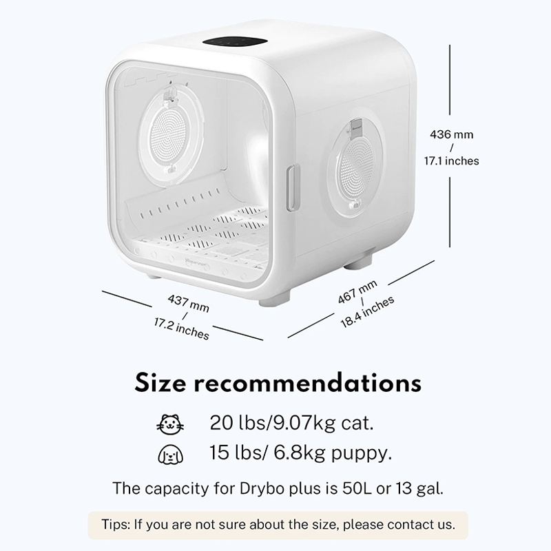 Homerun Automatic Pet Blow Dryer Machine Cat dryer