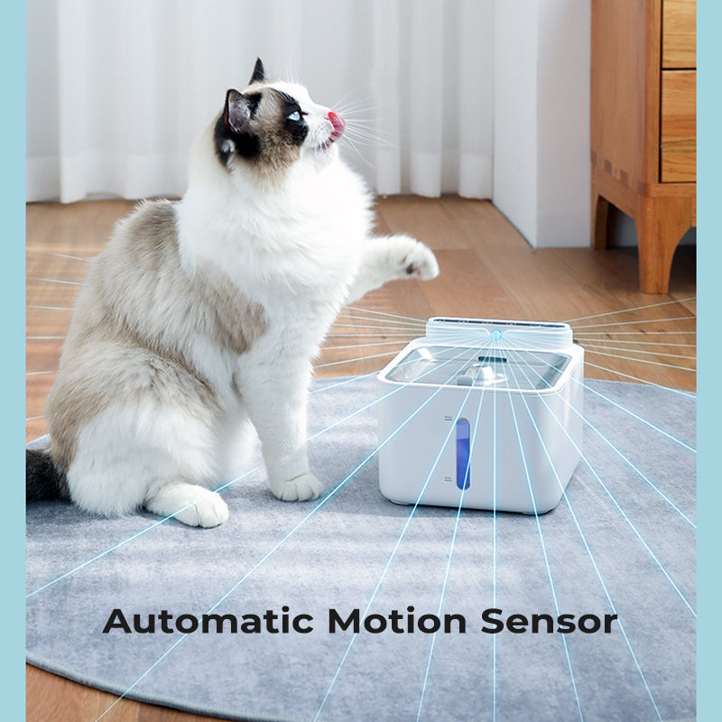 SMARTPAWBurpurr Pet Water Fountain Rechargable Gen 1 Model - Automatic Motion Sensor