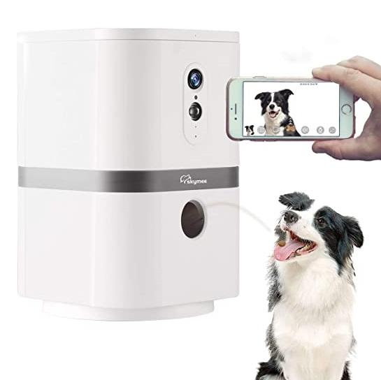 Skymee Petalk AI II Pet Camera Automatic Pet Treats Dispenser