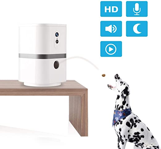 Skymee Petalk AI II Pet Camera Automatic Pet Treats Dispenser
