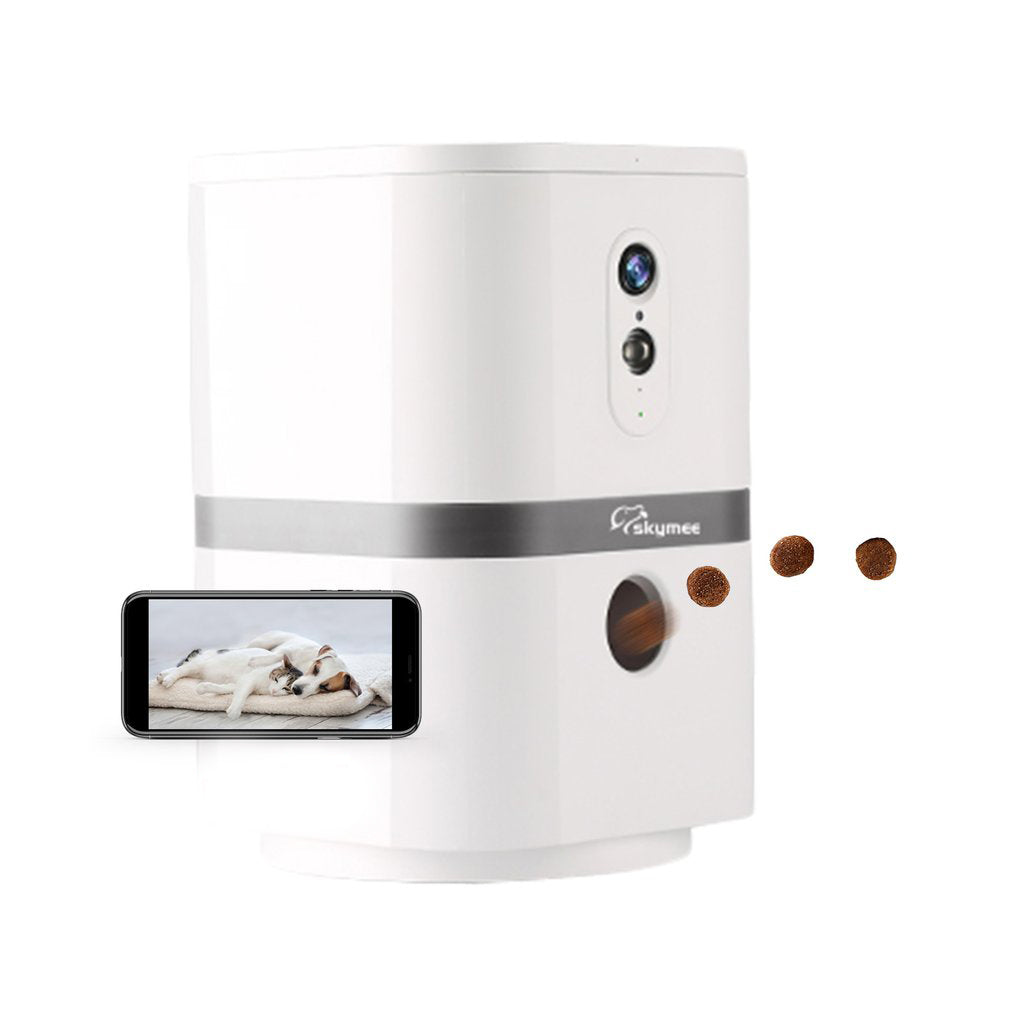 Skymee Petalk AI II Pet Camera Automatic Pet Treats Dispenser