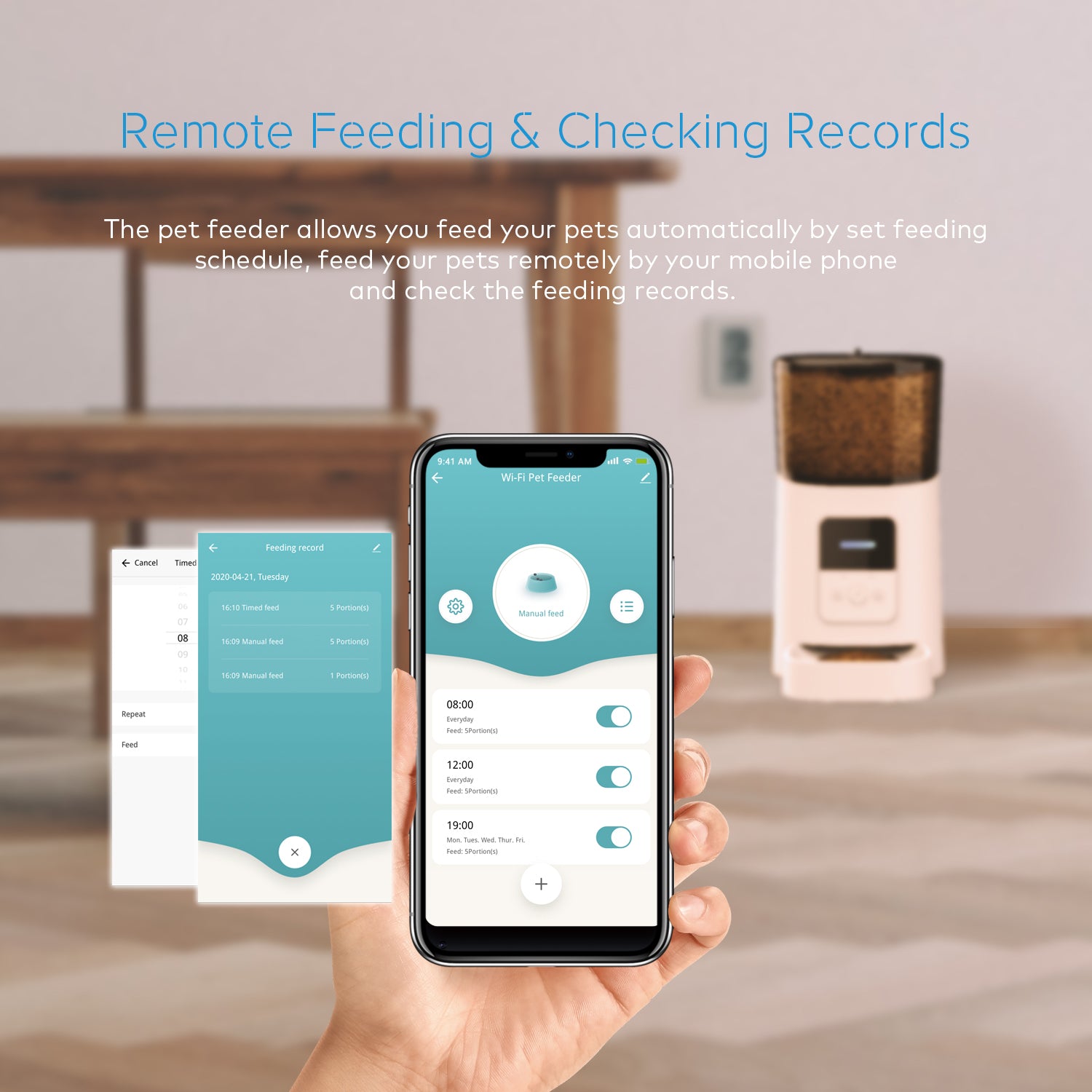 SMARTPAWBurpurr Premium Pet Feeder (Wifi Version) -  Remote feeding and checking records