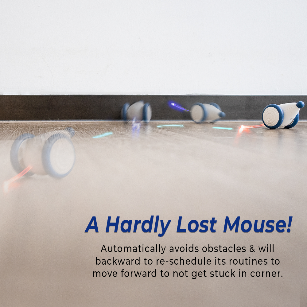 Cheerble Wicked Mouse Interactive Cat Toy -  Automatically avoids obstacles