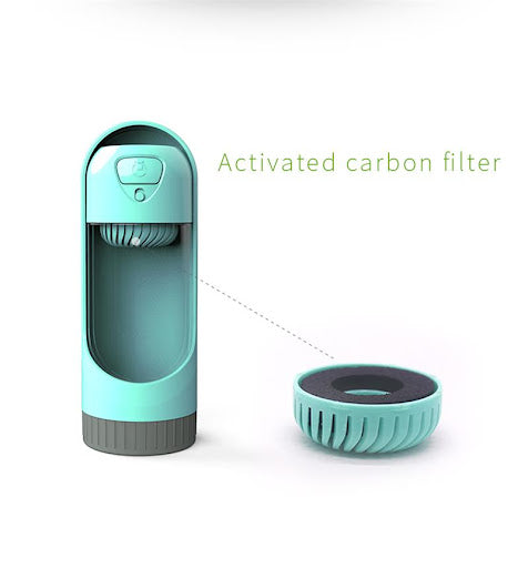 ELSPET - Pet Bottle | Dog Bottle | Cat Bottle -  Activated Carbon Filter